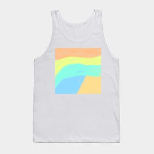 Colorful watercolor abstract texture art Tank Top